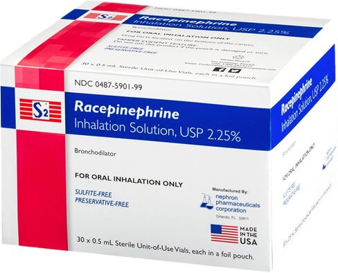 12458900 S2 Racepinephrine Inhalation Solution - Pack of 30 in Saudi Arabia