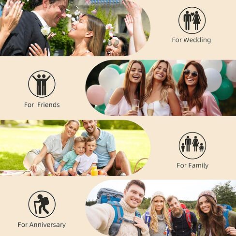 Golden State Art Photo Album holds 4x6 200 Horizontal Pictures with Memo Space, Leather Vintage Cover for Wedding Family Christmas(Brown) in Saudi Arabia