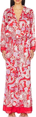Yimoon Womens Satin Pajama Set Floral Silk Pajamas 2 Piece Cute Long Sleeve Button Down Pjs Sleepwear Lounge Set in Kuwait