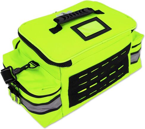Lightning X Products Lightning X Mid-Sized First Responder EMT Bag | LXMB25 Fully Stocked w/ 240+ Aid, EMS & Trauma Supplies - Black in Kuwait