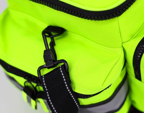 Lightning X Products Lightning X Mid-Sized First Responder EMT Bag | LXMB25 Fully Stocked w/ 240+ Aid, EMS & Trauma Supplies - Black in Kuwait