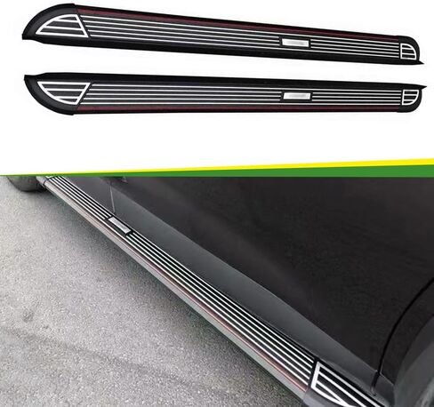 تناسب Kia Niro 2017-2022 لوحة تشغيل ثابتة الألومنيوم/خطوة جانبية NERF BAR COMPLETE CAR (خطوط بسيطة) (ZYR) in Kuwait