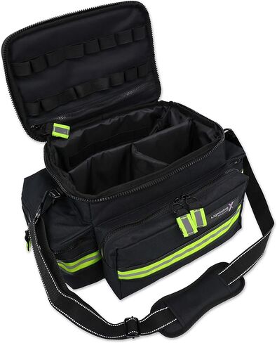 Lightning X Mid-Sized First Responder EMT Bag | LXMB25 | Fully Stocked w/ 240+ First Aid, EMS & Trauma Supplies - RED in Saudi Arabia