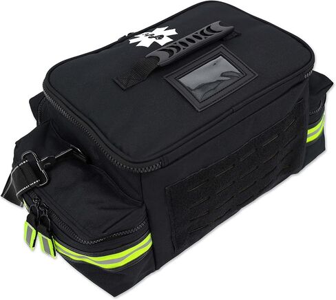 Lightning X Mid-Sized First Responder EMT Bag | LXMB25 | Fully Stocked w/ 240+ First Aid, EMS & Trauma Supplies - RED in Saudi Arabia