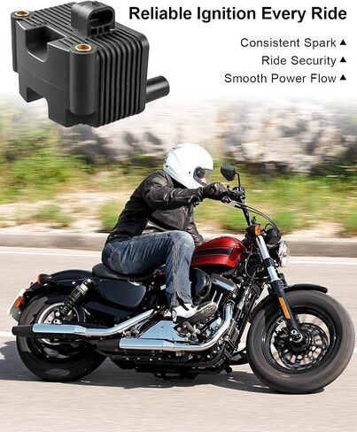0.5ohm ملف ملاءمة لـ Harley DXL FLT FXD FLST FXST Sportster 883 1200 1999-2006 استبدال 2102-0225 31655-99 in Saudi Arabia