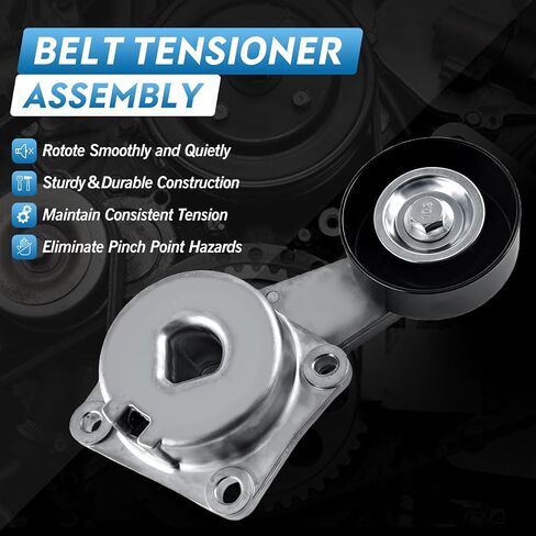 38274 Serpentine Belt Tensioner Kit with idler pulley Compatible with Ford Expedition 5.4L 09-14,Explorer 4.6L 07-10, F-150 4.6L/5.4L 05-06 09-10, Mountaineer 09-10, OE# 89263 38001 36157 in Saudi Arabia