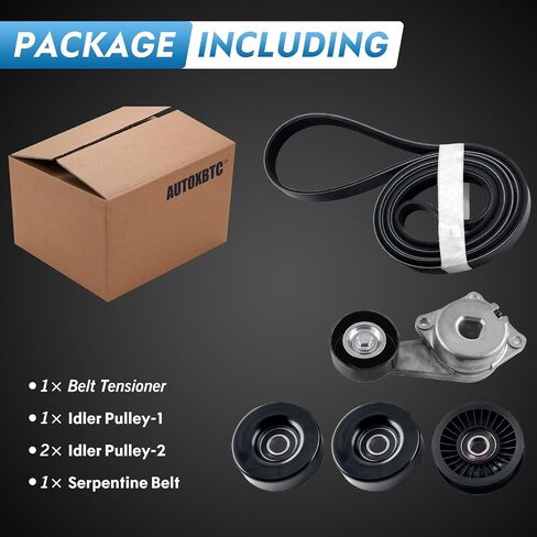 38274 Serpentine Belt Tensioner Kit with idler pulley Compatible with Ford Expedition 5.4L 09-14,Explorer 4.6L 07-10, F-150 4.6L/5.4L 05-06 09-10, Mountaineer 09-10, OE# 89263 38001 36157 in Saudi Arabia