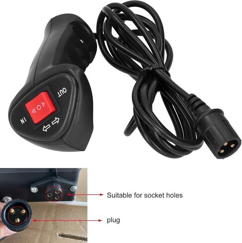 Universal 3 Pin Winch Remote Kit ، طول الكابلات 9.2 قدم 2.8 متر ، وينش كهربائية لمركبات الطرق الوعرة للسيارات in Saudi Arabia