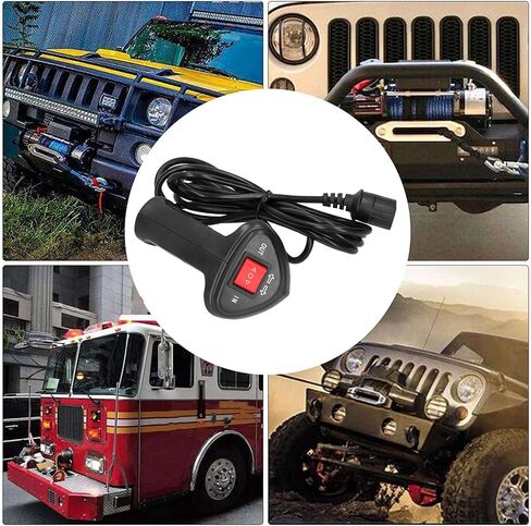 Universal 3 Pin Winch Remote Kit ، طول الكابلات 9.2 قدم 2.8 متر ، وينش كهربائية لمركبات الطرق الوعرة للسيارات in Saudi Arabia