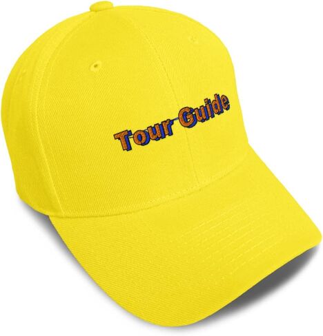 Speedy Pros Baseball Cap Tour Guide Travel Acrylic Vacation Dad Hats for Men and Women in Kuwait