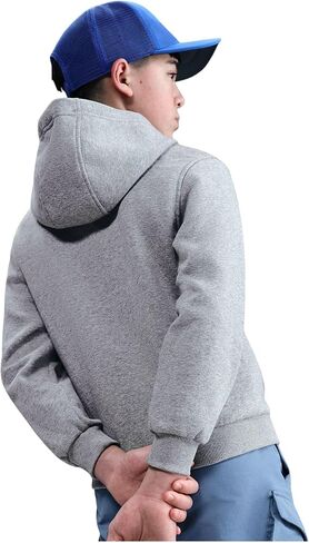 Nike Boys Sportswear Club+ HBR Pullover Hoodie - Black/White - Kids Size 6 in Saudi Arabia