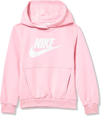 Nike Boys Sportswear Club+ HBR Pullover Hoodie - Black/White - Kids Size 6 in Saudi Arabia