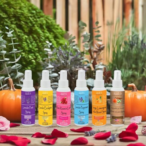 Lavender Eucalyptus Room & Linen Spray Julie's Reserve Natural Essential Oil Spray Bathroom Invigorate & relax, 4 Ounce (Pack of 1) in Kuwait