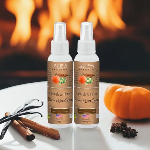 Lavender Eucalyptus Room & Linen Spray Julie's Reserve Natural Essential Oil Spray Bathroom Invigorate & relax, 4 Ounce (Pack of 1) in Kuwait