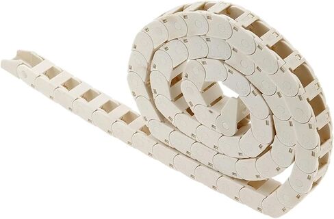 White Open Type Drag Chain Bridge 10/15/18 1000mm Length Cable Carrier with Connector for CNC 3D Printers Voron(R28,10x15 Open) in Saudi Arabia