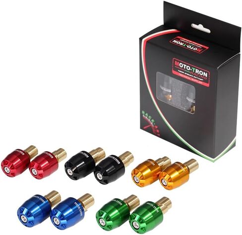Moto-Tron Universal Motorcycle Bar نهايات سدادة سبيكة الألومنيوم 7/8 "مقابض قبضة المقبض ملحقات توازن التوازن 14/16/17/18 ملم من أجل ياماها هوندا سوزوكي كاواساكي دوكاتي أبريل. in Saudi Arabia