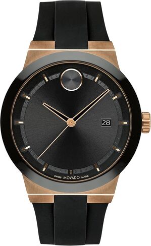 Movado Bold Fusion Men's Watch - Swiss Quartz 3H Movement, Silicone Strap - 5 ATM Water Resistance - Luxury Fashion Timepiece for Him - 42.30mm in Kuwait