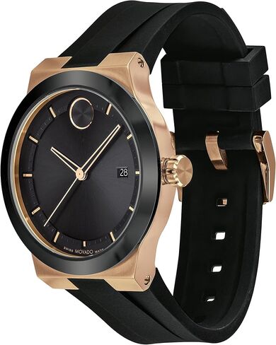 Movado Bold Fusion Men's Watch - Swiss Quartz 3H Movement, Silicone Strap - 5 ATM Water Resistance - Luxury Fashion Timepiece for Him - 42.30mm in Kuwait
