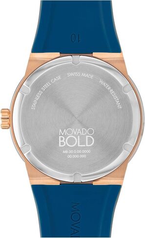 Movado Bold Fusion Men's Watch - Swiss Quartz 3H Movement, Silicone Strap - 5 ATM Water Resistance - Luxury Fashion Timepiece for Him - 42.30mm in Kuwait