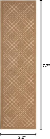782 Como Traditional Beige Geometric Area Rug (2'2" x 7'7") in Saudi Arabia