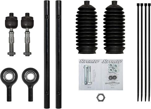 SuperATV Heavy Duty Tie Rod Kit for Polaris Ranger XP 1000 High Lifter Edition (2017-2018) - Complete with Chromoly Ends - Stock Length Replacement in Saudi Arabia