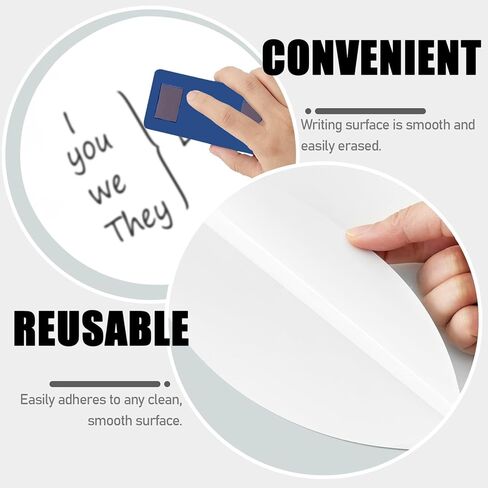 10 قطع من دوائر النقاط الجافة للمسح مقاس 11 بوصة، ملصقات فينيل قابلة للإزالة لأقلام السبورة البيضاء، ملصقات جدارية للبقع للفصول الدراسية والتدريبات والتقدم في التدريس بالمدرسة (10 ألوان) in Kuwait