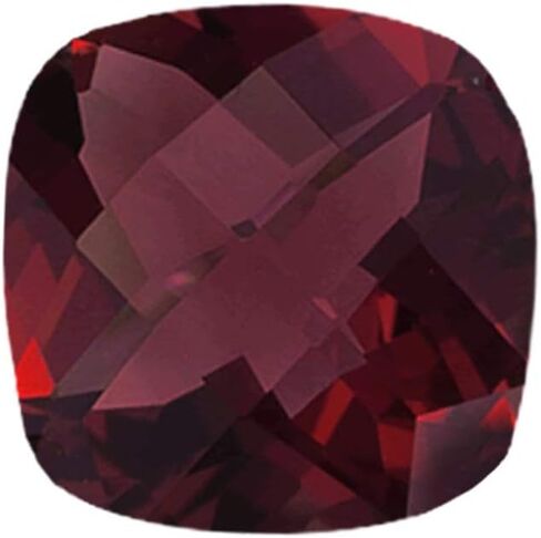 Instagem Natural Mozambique Garnet Cushion Checkered Cut Shape AAA Quality from 5MM-12MM in Saudi Arabia