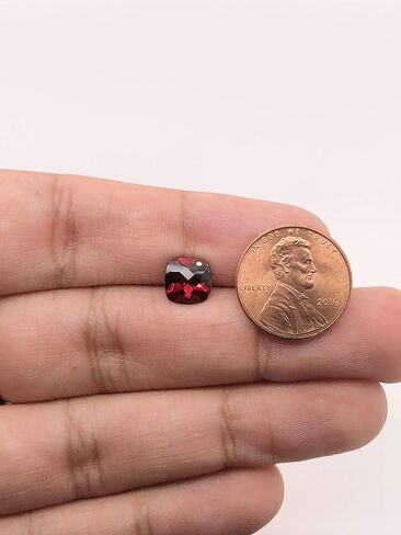 Instagem Natural Mozambique Garnet Cushion Checkered Cut Shape AAA Quality from 5MM-12MM in Saudi Arabia