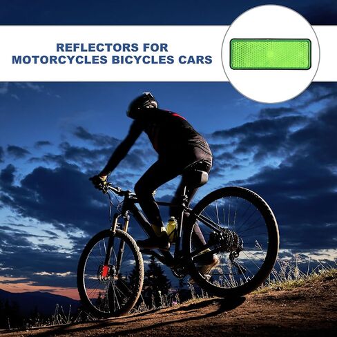 PATIKIL Rectangle Rear Reflectors, 2 Pcs Safety Reflective Warning Reflector Plastic Universal Motorcycle Reflector with M5 Screw Mount for Car Motorcycle Trailer Bike Bicycles, White in Saudi Arabia