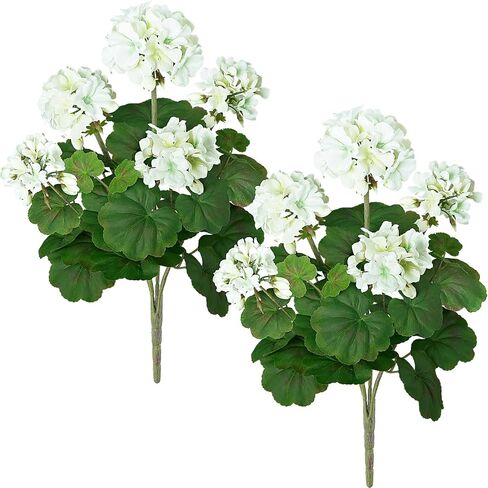 2 PCS 18 "إبرة الراعي الاصطناعية للهواء الطلق ، والأمر الحمراء الزهور الاصطناعية زهرة حريرية واقعية للمنزل حديقة الفناء مركزية مركزية ديكور داخلي ، وركوب in Kuwait