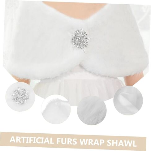 ' Autumn and Winter Thickened Shawl Scarf Scarves Warm Scarf False Fur Wrap Shawl for Winter Warm Wrap in Saudi Arabia