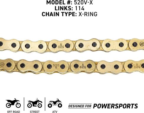 NICHE Drive Sprocket Chain Combo for 2013-2018 Suzuki RMZ250 Front 13 Rear 49 Tooth 520V-X X-Ring 114 Links in Saudi Arabia