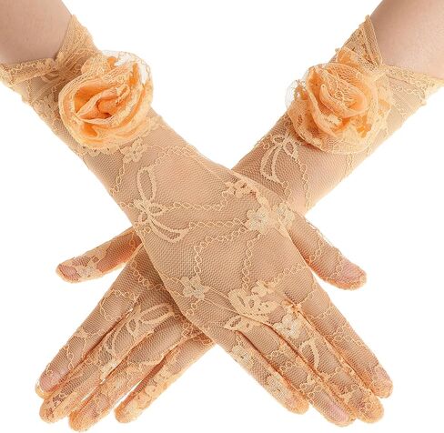 Babeyond Lace Hloves Women - Floral Opera Gloves Elegant Tea Party Association for Wedding Prom Party Party in Kuwait