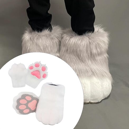 Cosplay Animal Paws Fursuit for Women Gloves for Holiday Role Playing Masquerade in Saudi Arabia