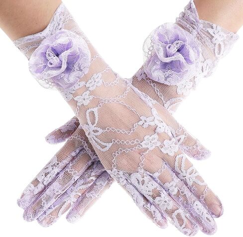 Babeyond Lace Hloves Women - Floral Opera Gloves Elegant Tea Party Association for Wedding Prom Party Party in Kuwait