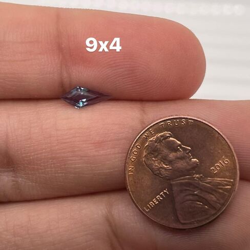 Instagem Lab Created Alexandrite Kite Shape Step Cut AAA Quality from 5x2.25MM - 14x6.5MM in Kuwait