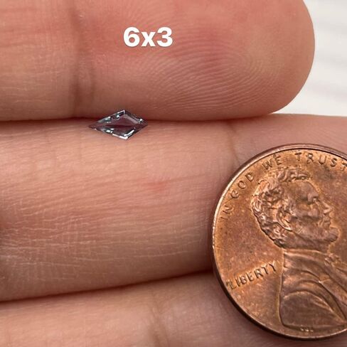 Instagem Lab Created Alexandrite Kite Shape Step Cut AAA Quality from 5x2.25MM - 14x6.5MM in Kuwait