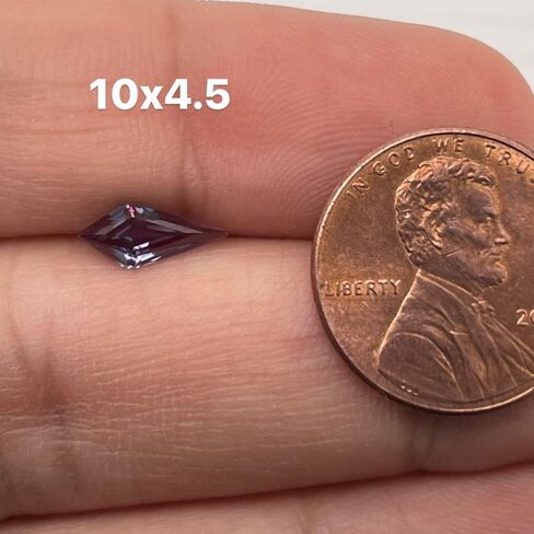 Instagem Lab Created Alexandrite Kite Shape Step Cut AAA Quality from 5x2.25MM - 14x6.5MM in Kuwait