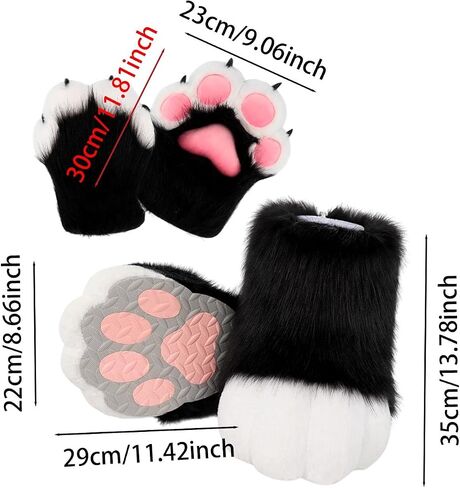 Cosplay Animal Paws Fursuit for Women Gloves for Holiday Role Playing Masquerade in Saudi Arabia