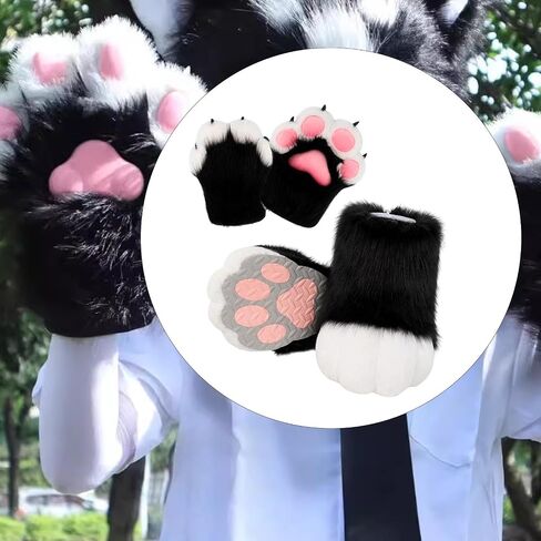 Cosplay Animal Paws Fursuit for Women Gloves for Holiday Role Playing Masquerade in Saudi Arabia