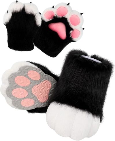 Cosplay Animal Paws Fursuit for Women Gloves for Holiday Role Playing Masquerade in Saudi Arabia