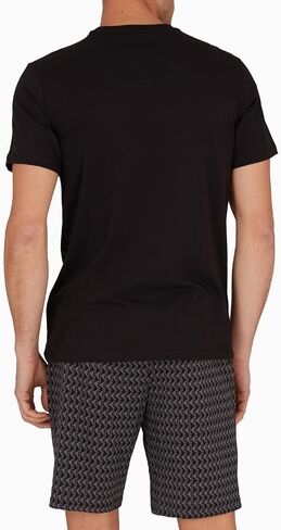 Emporio Armani Men Pattern Mix Mix Pajama Short and tee set in Saudi Arabia