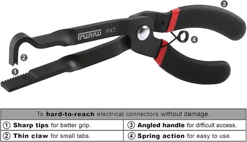 37980 Electrical Connector Disconnect Pliers, 30 Degree (Red Handle) in Saudi Arabia