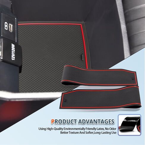 سجادات فتحة الباب لملحقات كورولا كروس 11 قطعة/مجموعة سجادات داخلية مضادة للانزلاق من كورولا كروس وحامل أكواب ووحدة تحكم مركزية وبطانة متوافقة مع 2022 2023 2024 Toyota Corolla Cross L/LE/XLE in Kuwait