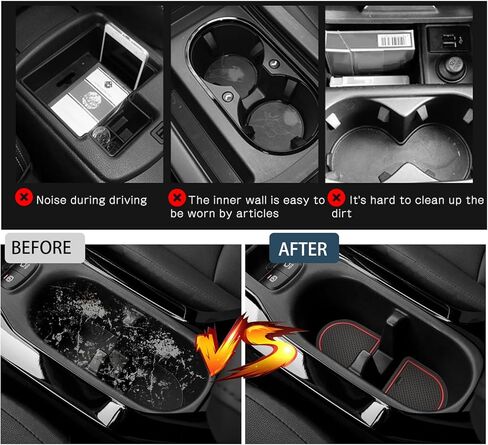 سجادات فتحة الباب لملحقات كورولا كروس 11 قطعة/مجموعة سجادات داخلية مضادة للانزلاق من كورولا كروس وحامل أكواب ووحدة تحكم مركزية وبطانة متوافقة مع 2022 2023 2024 Toyota Corolla Cross L/LE/XLE in Kuwait