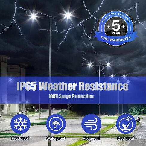 10Pack 480Volt 400W/320W/240W LED Parking Lot Light Dusk to Dawn 60,000LM, ETL DLC Listed LED Shoebox Parking Pole/Arm Mount Light 5000K IP65 Waterproof Outdoor Commercial Area Lighting 277-480VAC in Saudi Arabia