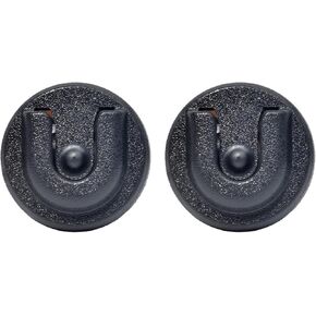 Universal Mobile Ham CB Radio Microphone Hanger with Adhesive Back，Round Knob Mic Hang Up Clip for Motorola Kenwood Midland Walkie Talkie (Black and Wood Color,2pcs) in Kuwait