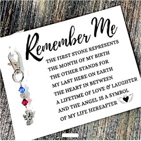 Theme Me Charm Clip Memorial Gift ، Poem Amp المصنوع يدويًا من حجر الذكر in Kuwait