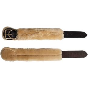 Billy Royal Sheepskin Ankle Hobbles 2 Wide | Genuine Sheepskin Fleece Lining | Secure Brass Buckle Closure | with Stainless Dee Rings | Sold in Pairs in Saudi Arabia