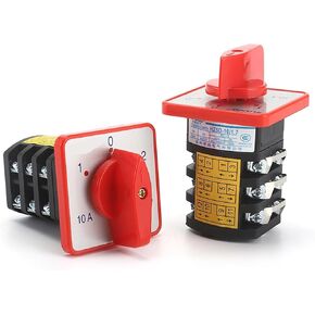 1Pcs HZ5D-10/1.7 10A 1.7KW M05 M06 Induction Motor Reversible Two Voltage Three Poles Universal Cam Transfer Switch(10A 1.7 M06) in Kuwait